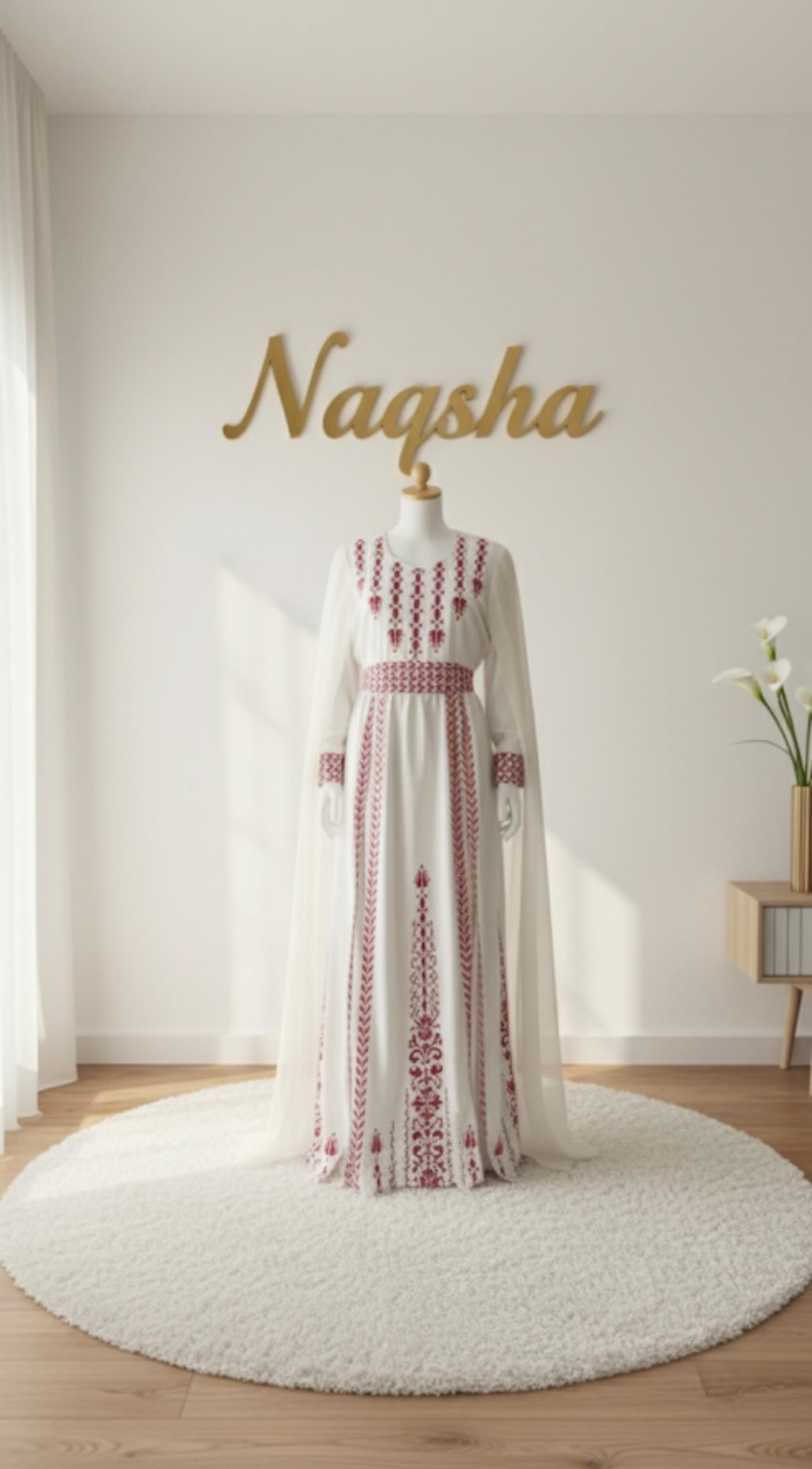 Ivory Heritage Tatreez Cape Abaya